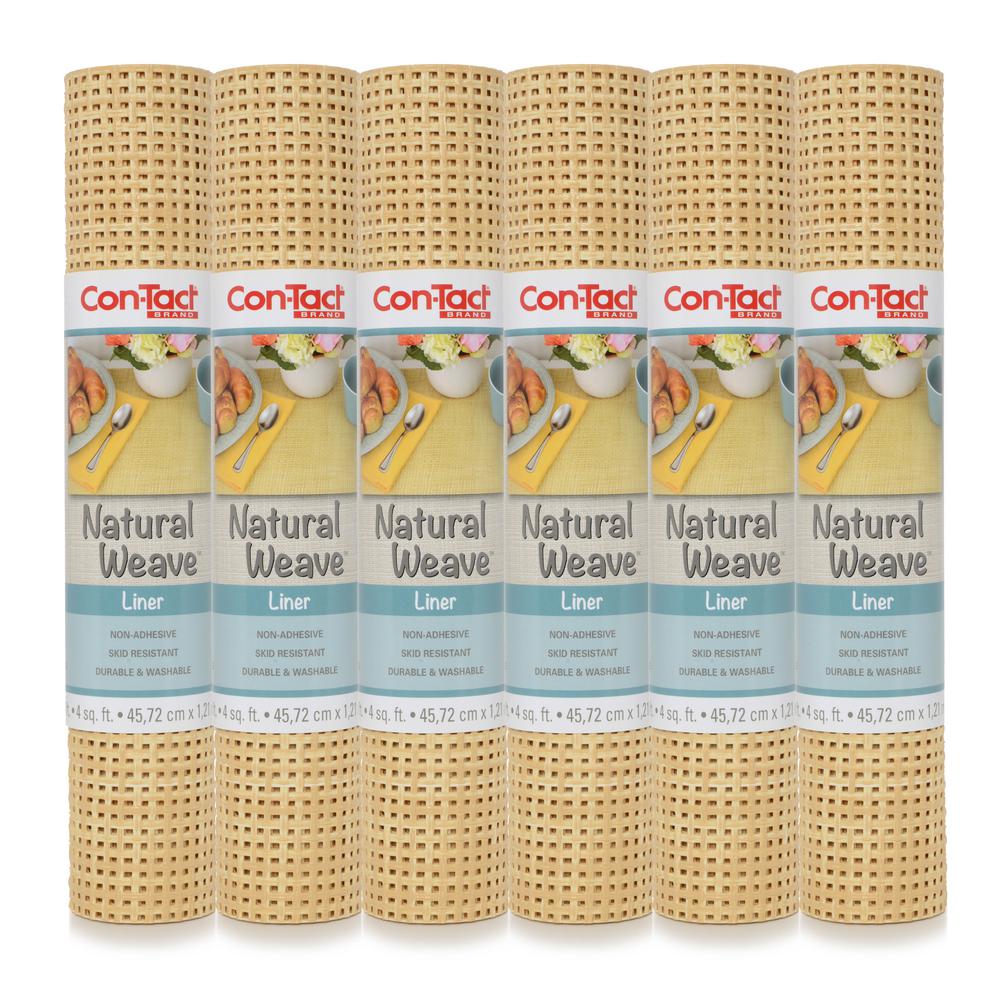 Con-Tact Brand 04F-CZ6U59-06 Zip-N-Fit Taupe Shelf Liner 18/" x 4/' Taupe