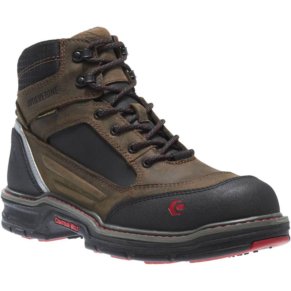 wolverine men's overman nano toe 6 inch wpf contour welt work boot