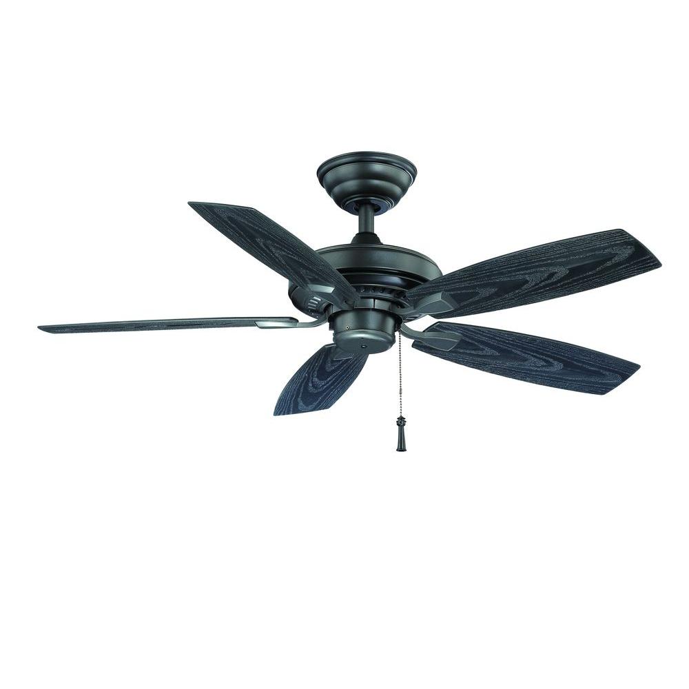 Hampton Bay Gazebo II 42 inch Indoor/Outdoor Natural Iron Ceiling Fan by Hampton Bay