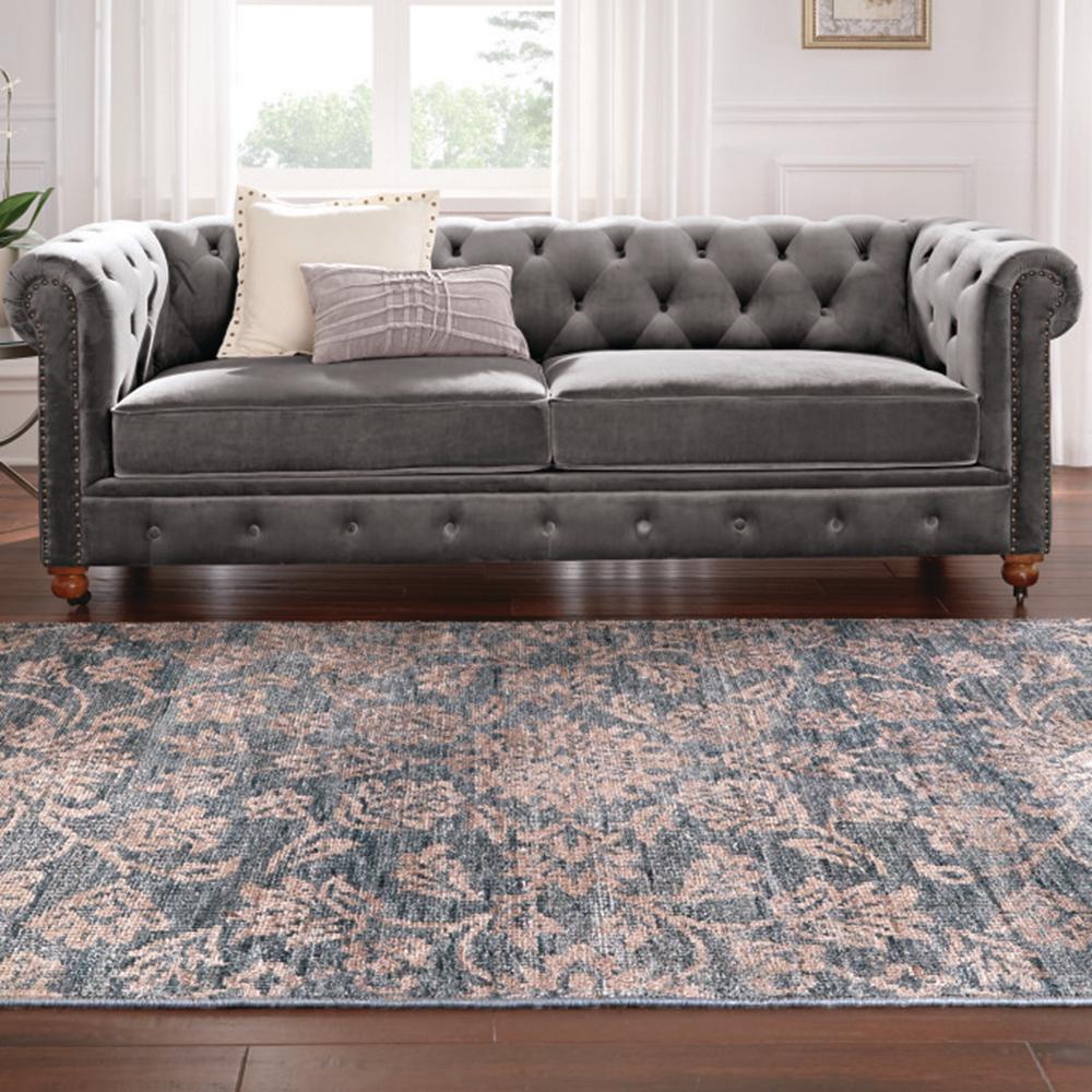 Home Decorators Collection Gordon Grey Velvet Sofa 0849400120 Gordon Grey Velvet Sofa