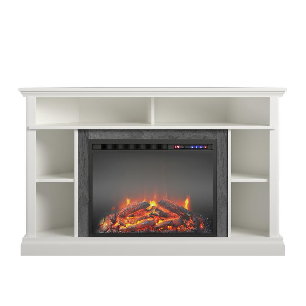 Ameriwood Home Parlor 47.625 in. Electric Corner Fireplace TV Stand in