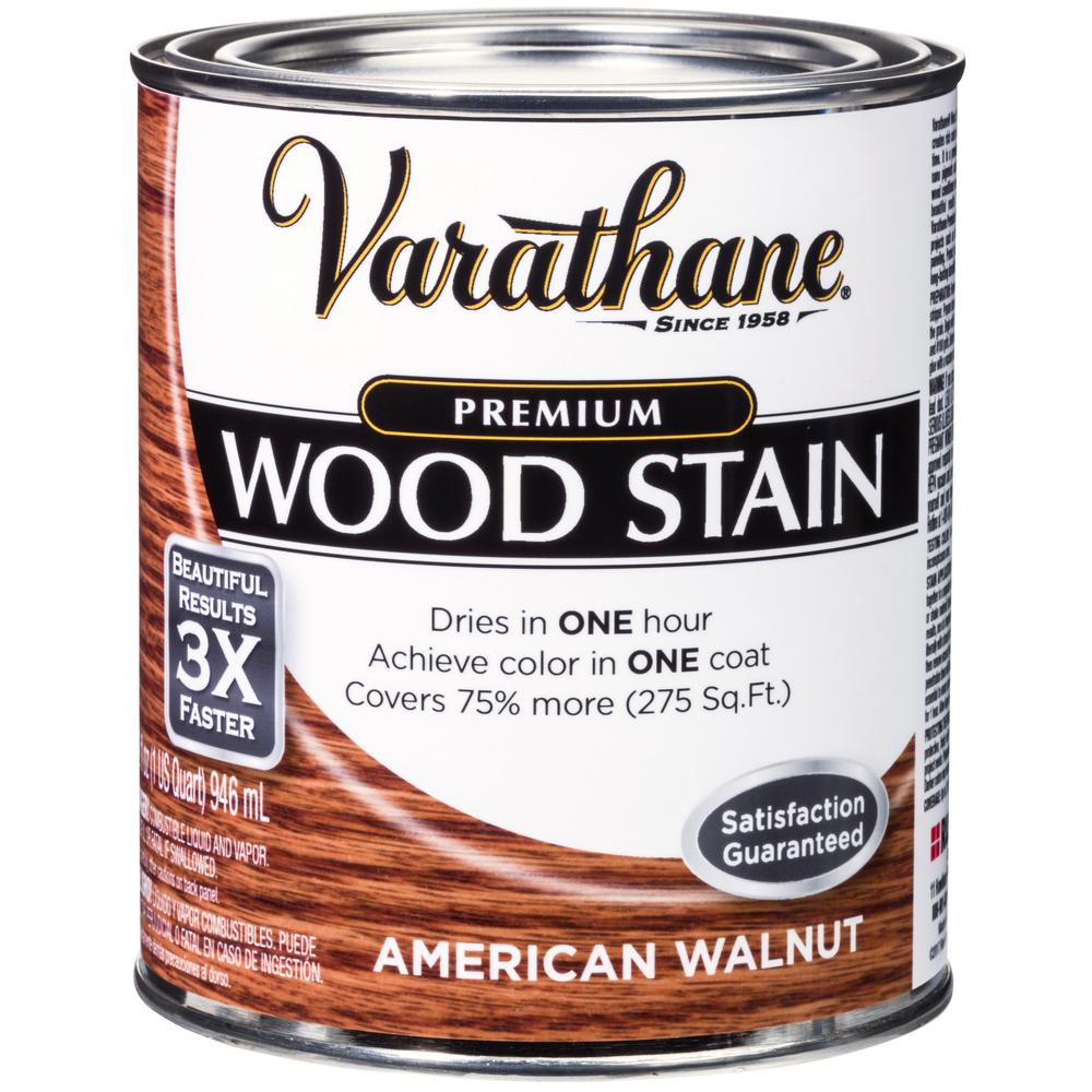 Varathane 1 Qt American Walnut Premium Fast Dry Interior Wood Stain 2 Pack 266172 The Home