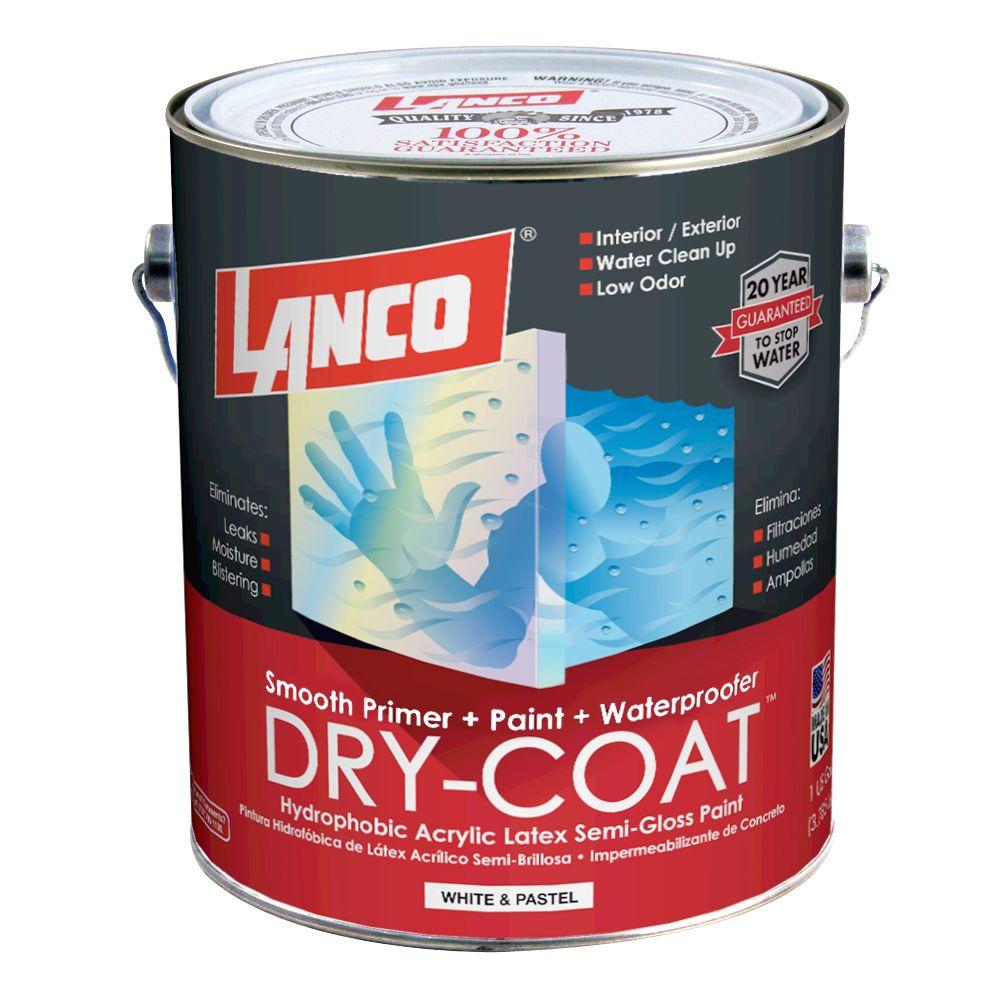 Lanco DryCoat 1 gal. White and Pastel SemiGloss AcrylicLatex