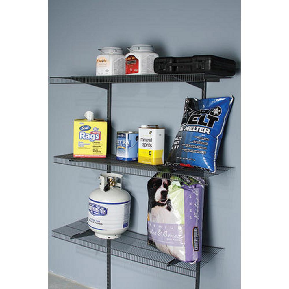 Rubbermaid Tough Stuff 8 Ft X 20 In Wire Shelf Fg3f5118gray
