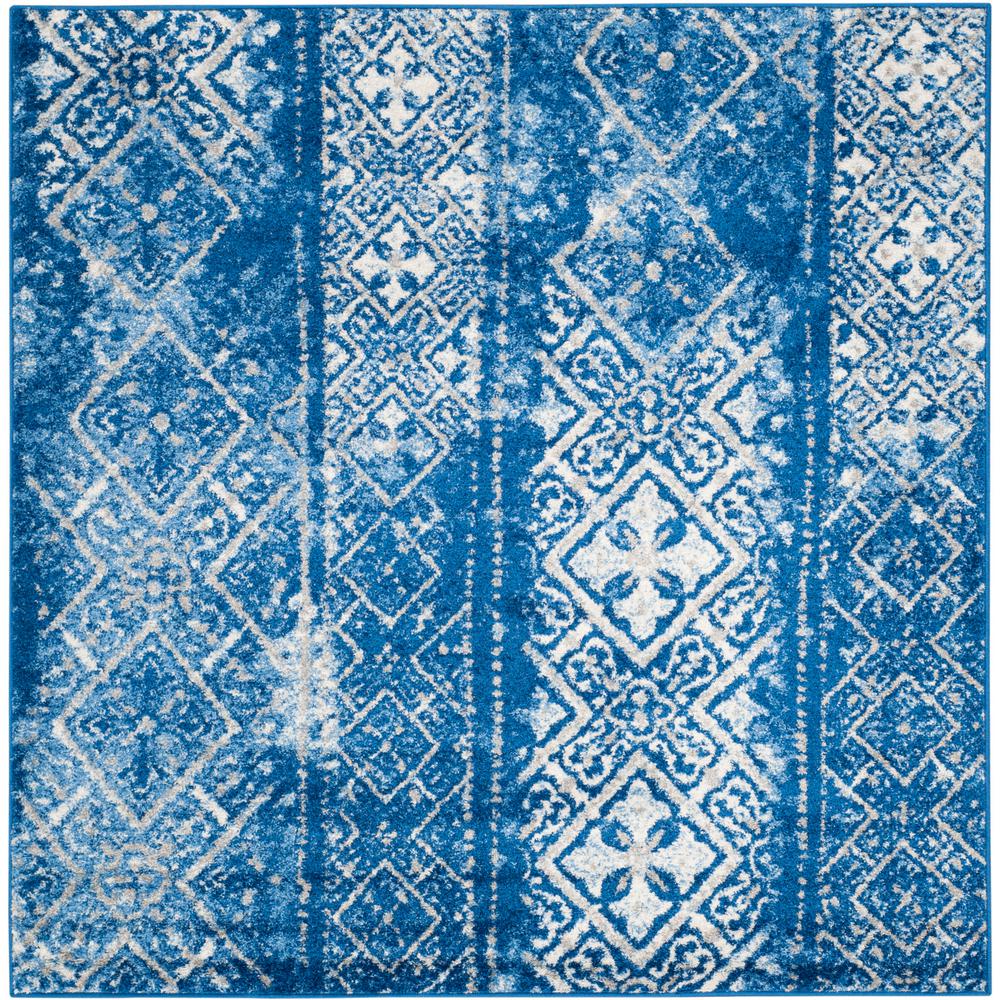 Safavieh Adirondack Silver/Blue 4 Ft. X 4 Ft. Square Area Rug-ADR111F ...