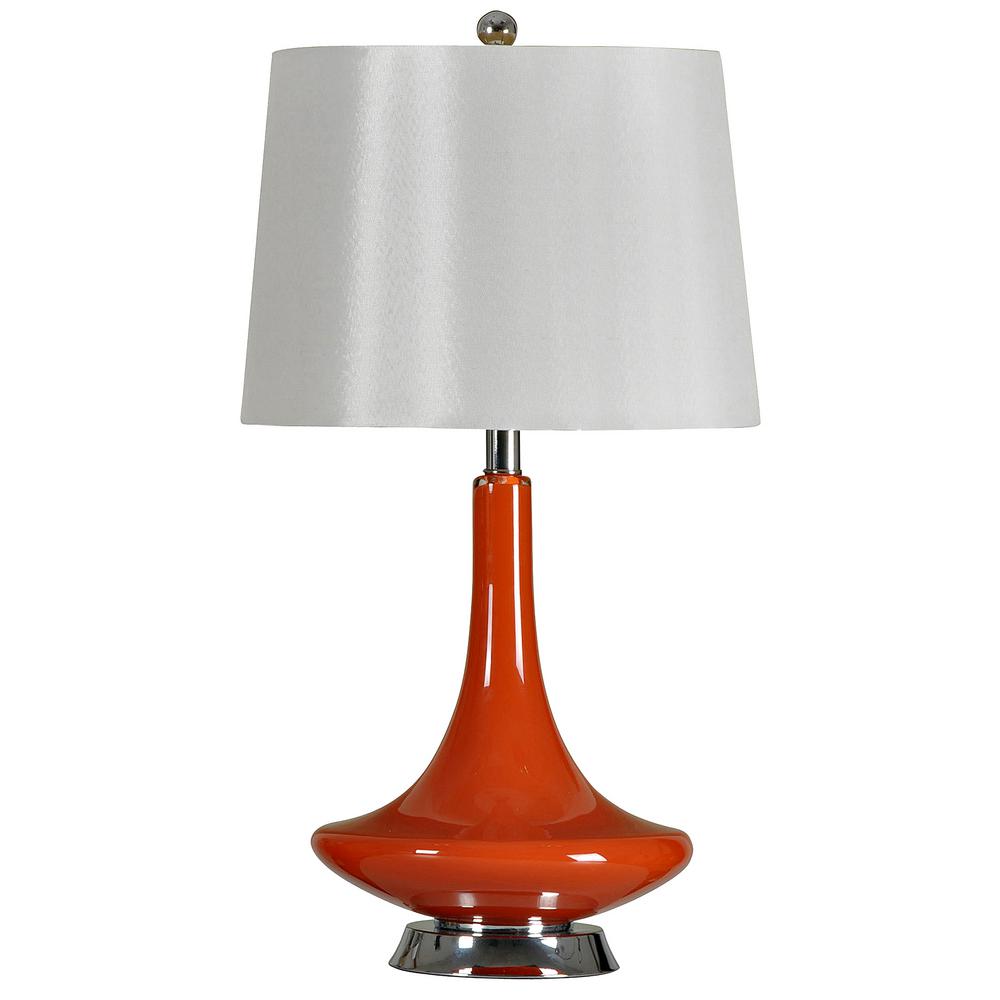 orange table lamp shade