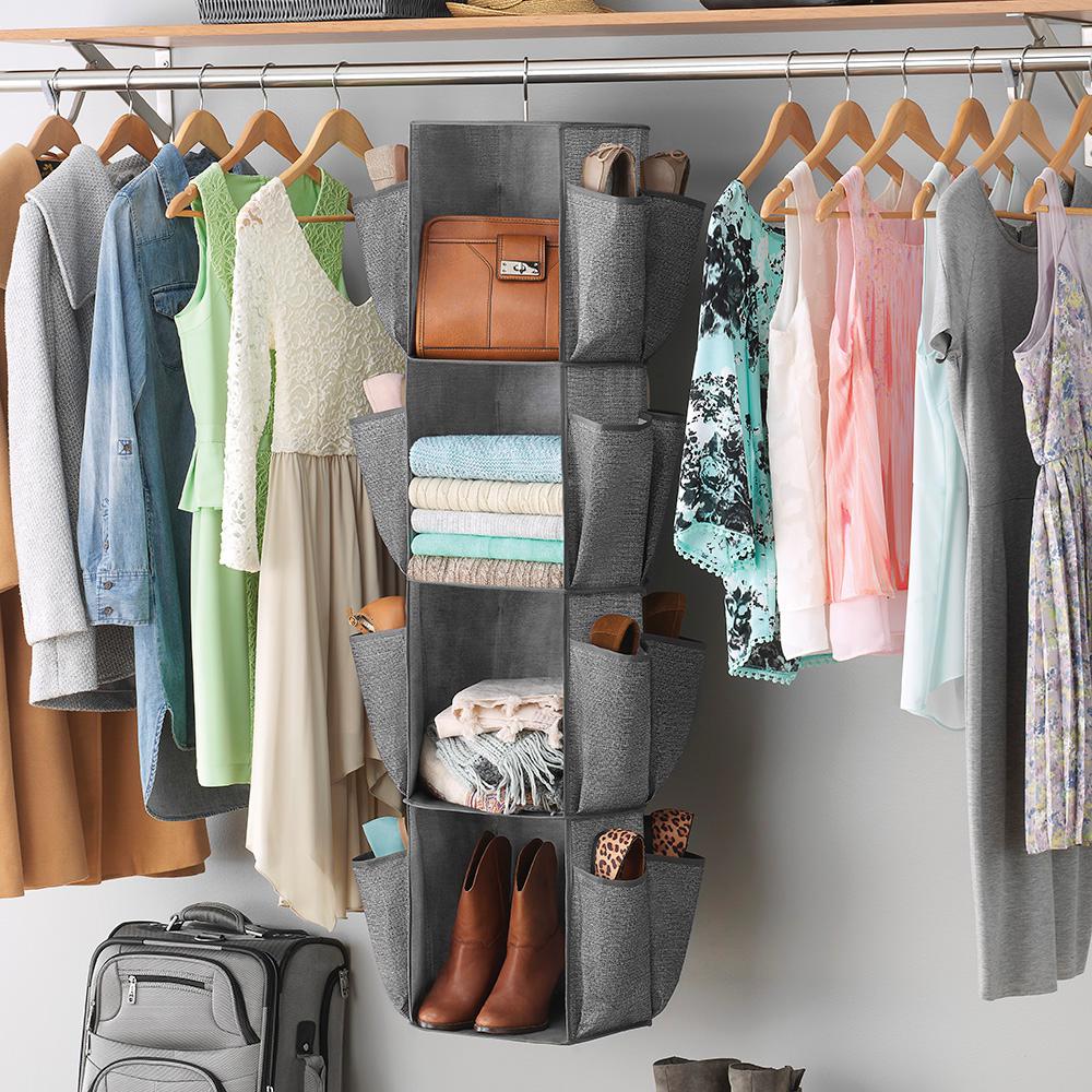 Whitmor 4 Tier Rotating Closet Hanging Organizer 6283 6952 The