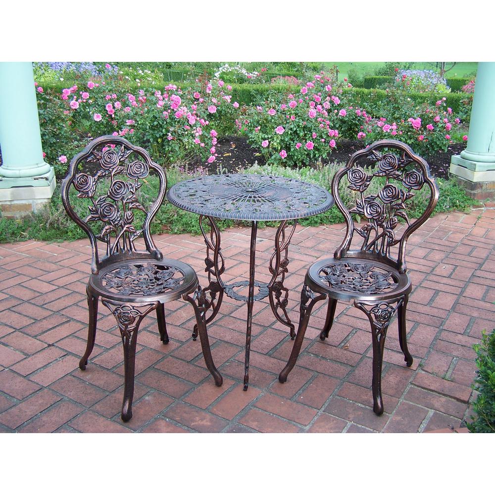 Patio Furniture Table Chairs Set Garden Wrought Iron 3 Piece Bistro Outdoor Deck Patio Garden Furniture Yard Garden Outdoor Living