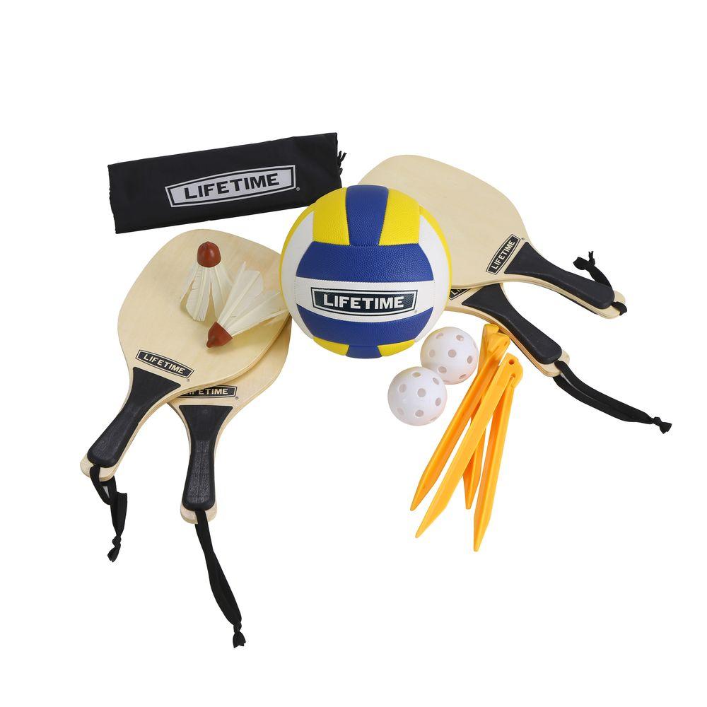 Lifetime 3 Sport Volleyball, Badminton and Pickleball Game Set90541