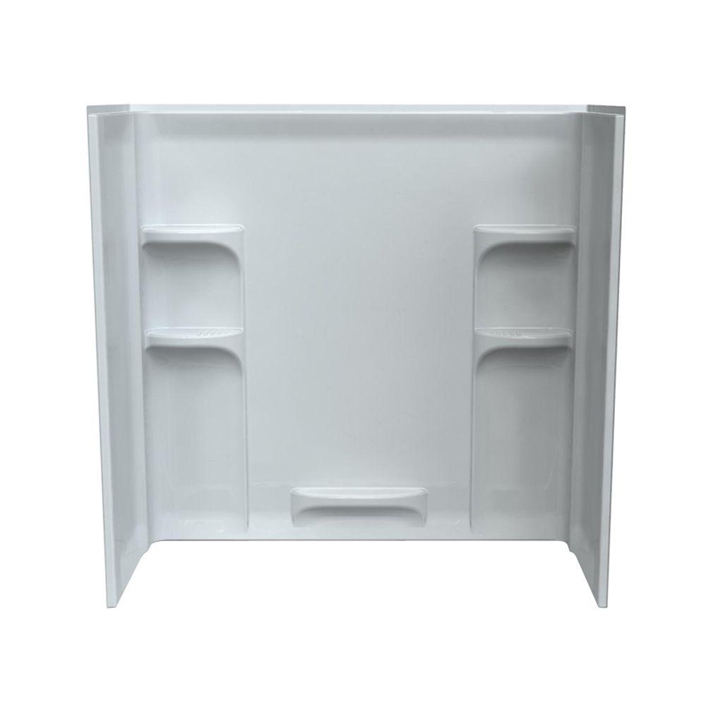 American Standard Ovation 30 In X 60 In X 58 In 3 Piece Direct To Stud Tub Surround In Arctic White