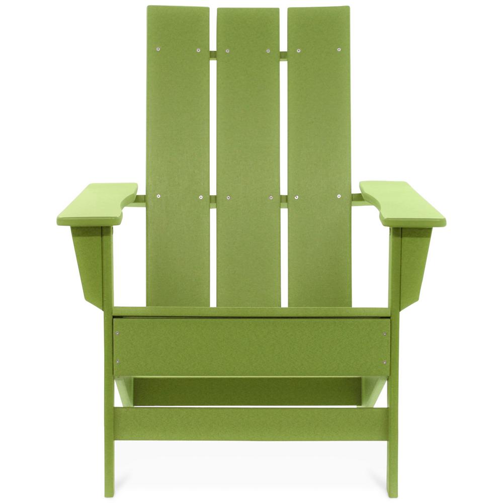 Durogreen Aria Lime Recycled Plastic Modern Adirondack Chair