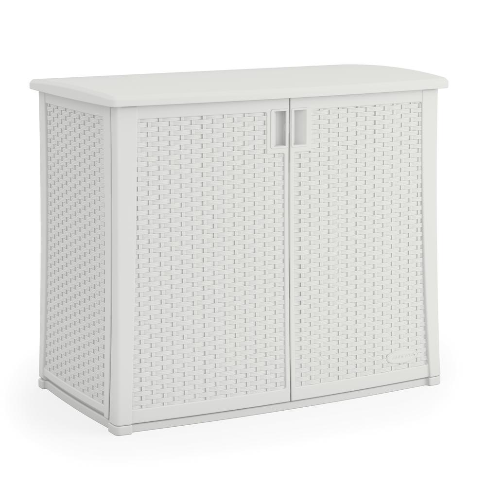 Suncast 97 Gal Resin Outdoor Patio Cabinet Bmoc4100wd The Home