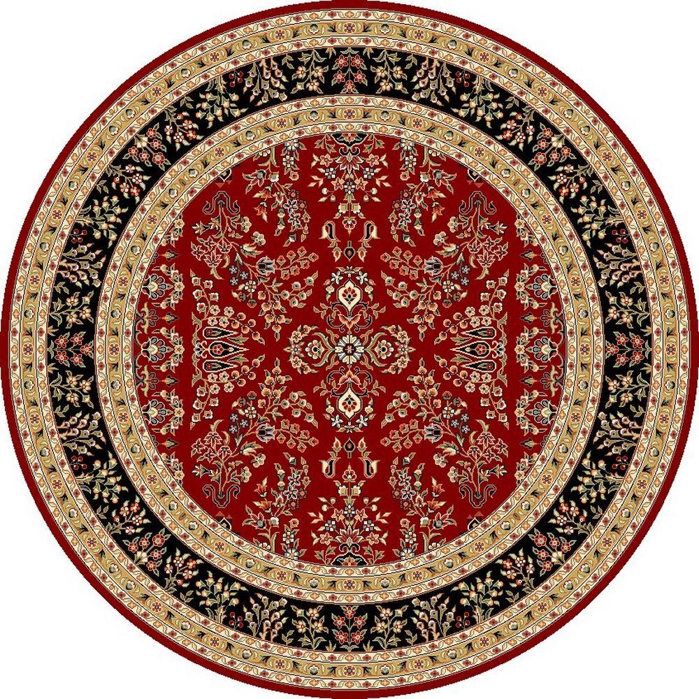 Safavieh Lyndhurst Red/Black 8 ft. x 8 ft. Round Area RugLNH331B8R