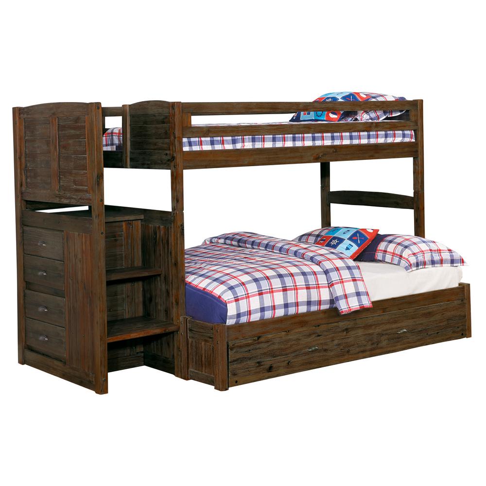 American Furniture Classics Twin Over Full Staircase Solid Wood