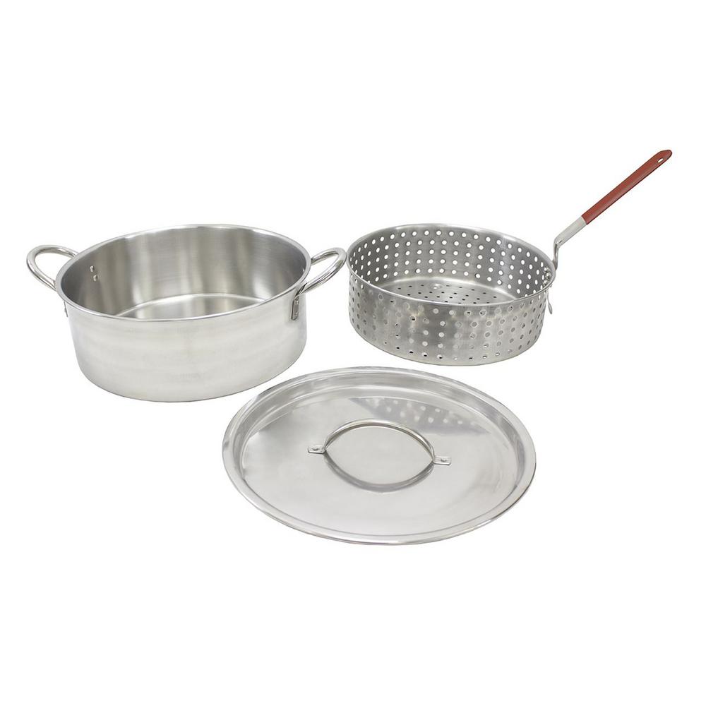 RiverGrille 80 Qt. Aluminum Stock Pot and Strainer SetTF2009801RG