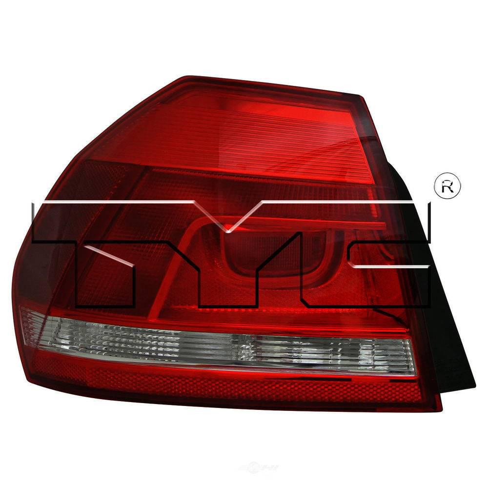 TYC Tail Light Assembly 20122014 Volkswagen Passat 2.5L 3.6L116802