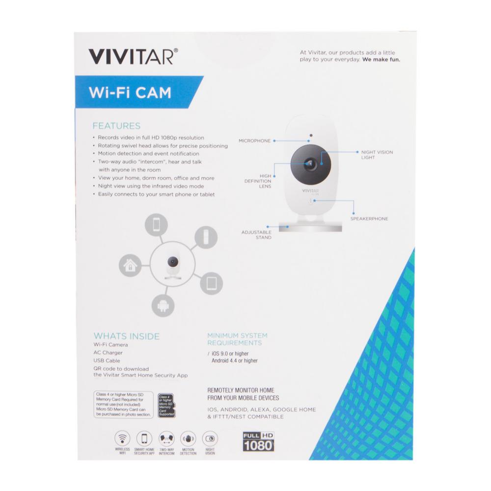 vivitar smart security wifi cam review
