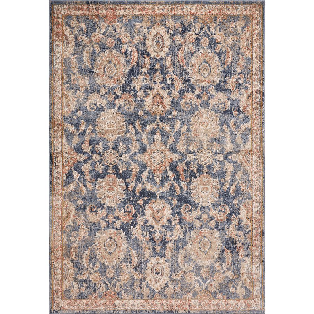 Kas Rugs Manor Denim Chester 8 Ft X 10 Traditional Medallion Area Rug