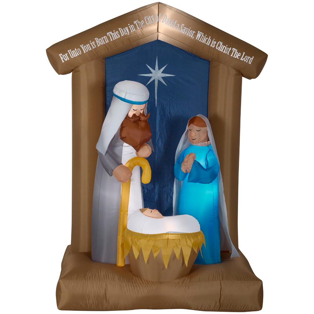 650 ft pre lit inflatable nativity with archway airblown scene - Christian Outdoor Christmas Decorations 650 ft pre lit inflatable nativity with archway airblown scene - Christian Outdoor Christmas Decorations