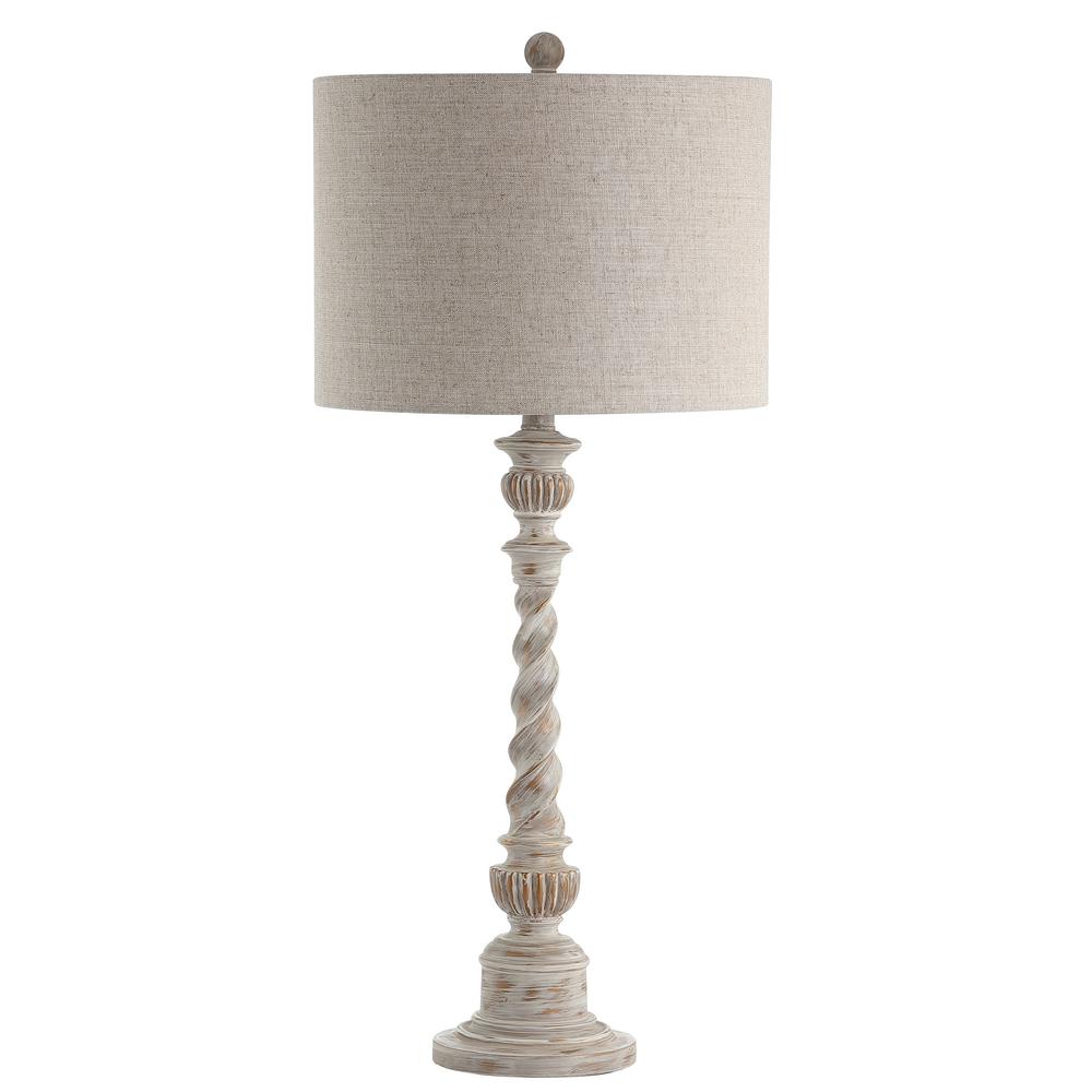 white washed table lamps