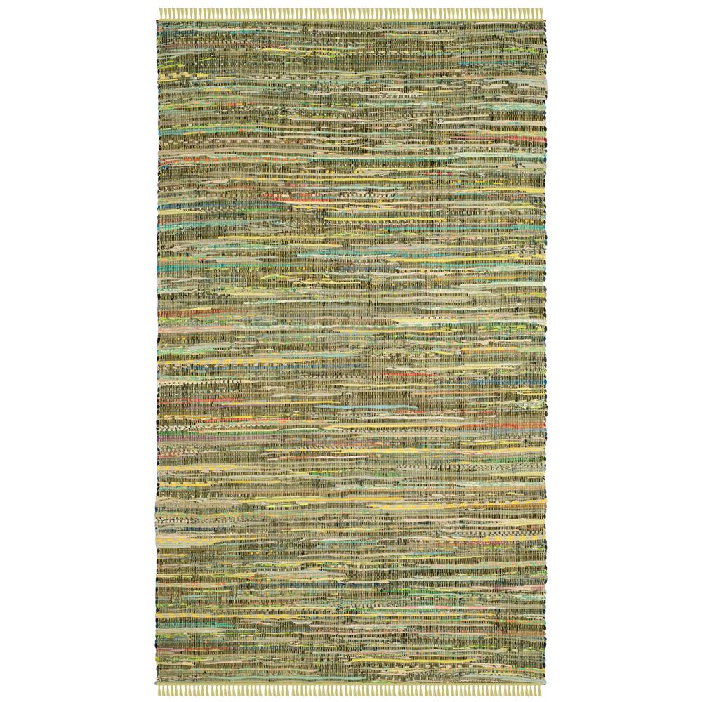 Safavieh Rag Rug Light Green/Multi 6 ft. x 9 ft. Area RugRAR127D6