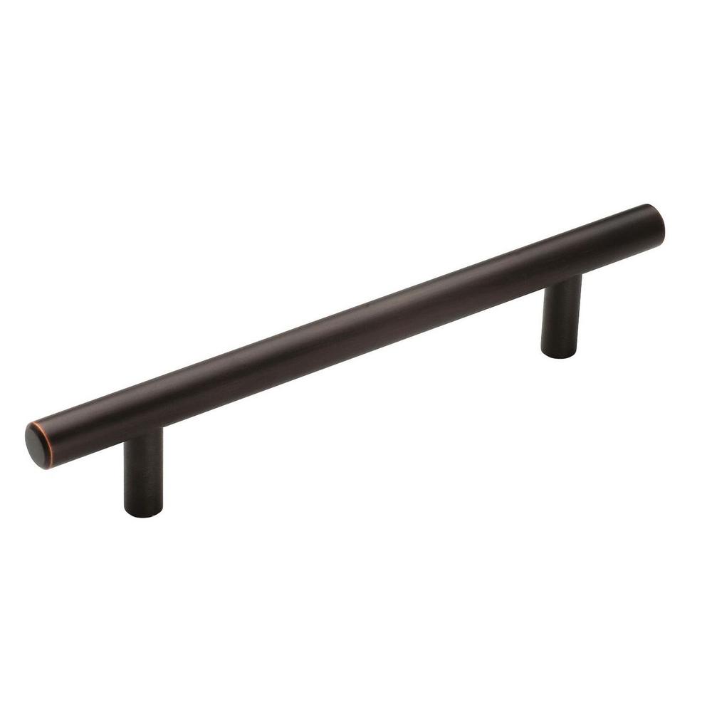 Amerock Bar Pulls 5 1 16 In 128 Mm Center To Center Oil Rubbed Bronze Cabinet Drawer Pull 10 Pack 10bx40517orb The Home Depot