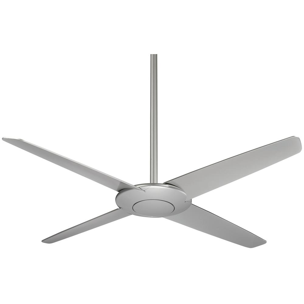 Minka Aire Pancake 52 In Indoor Silver Ceiling Fan With Remote