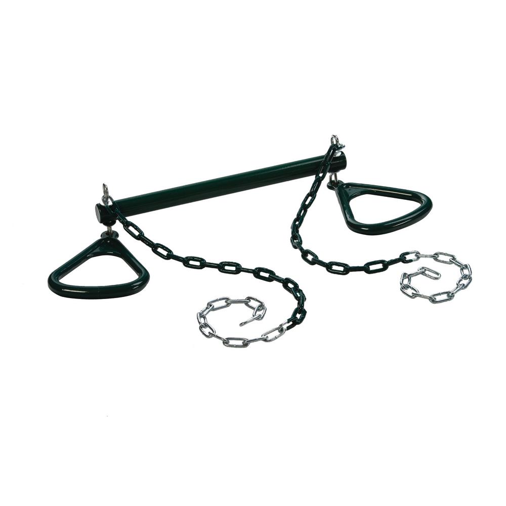 Triangle Rings and Trapeze Bar- Green-BP005-G - The Home Depot
