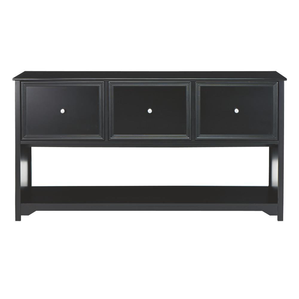 Home Decorators Collection Wood Black File Cabinets Oxford Black File Cabinet