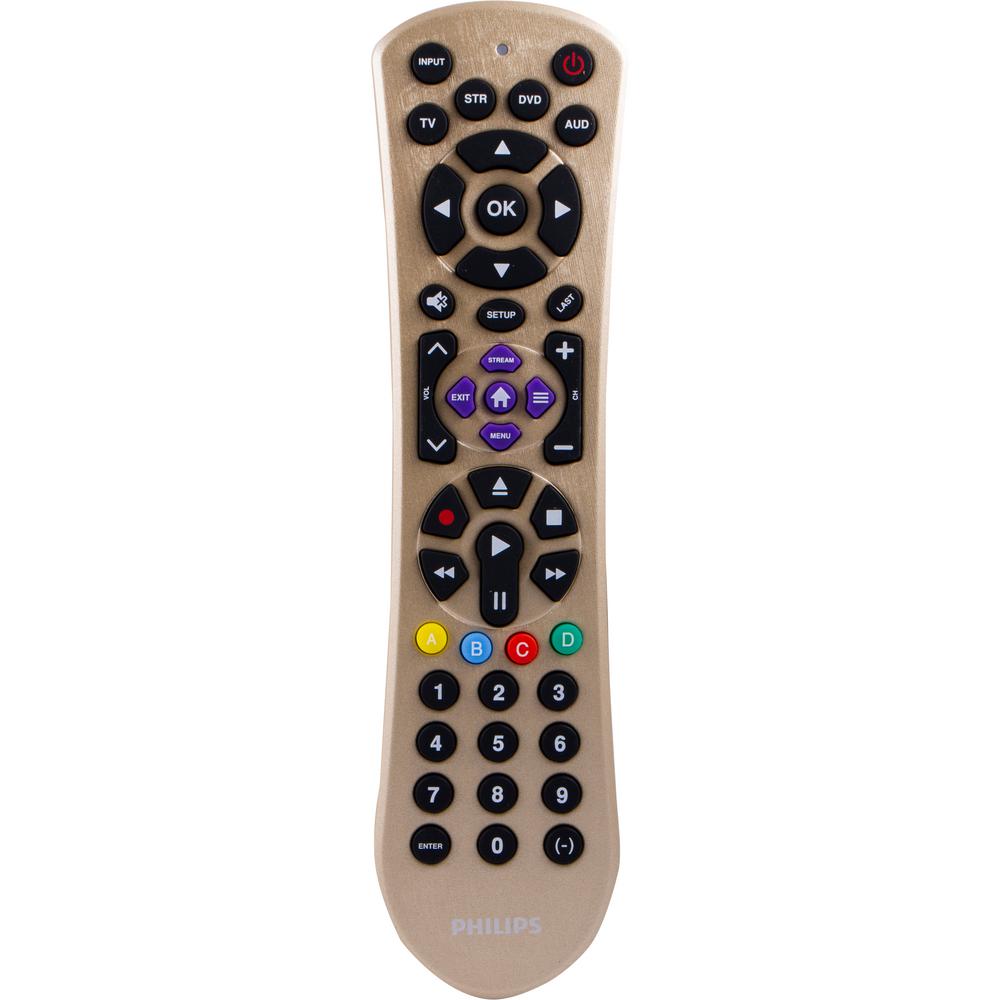 Philips - 4-Device Universal Remote - Brushed Gold
