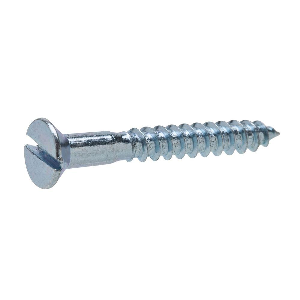 Crown Bolt 10 1 1 4 In Slotted Flat Head Wood Screws 8 Pack 22021