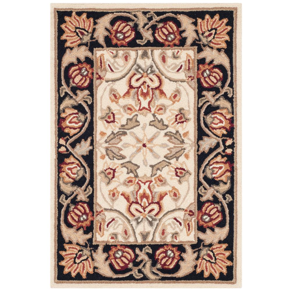 Safavieh Easy Care Ivory Navy 2 Ft X 3 Area Rug Ezc101a The Easy Care Ivory Navy 2 Ft X 3 Area Rug