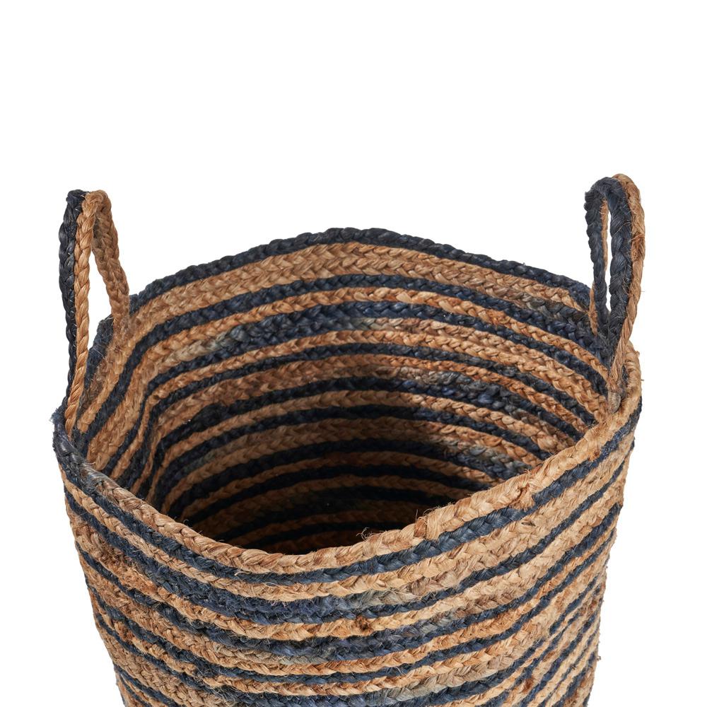 navy blue wicker baskets