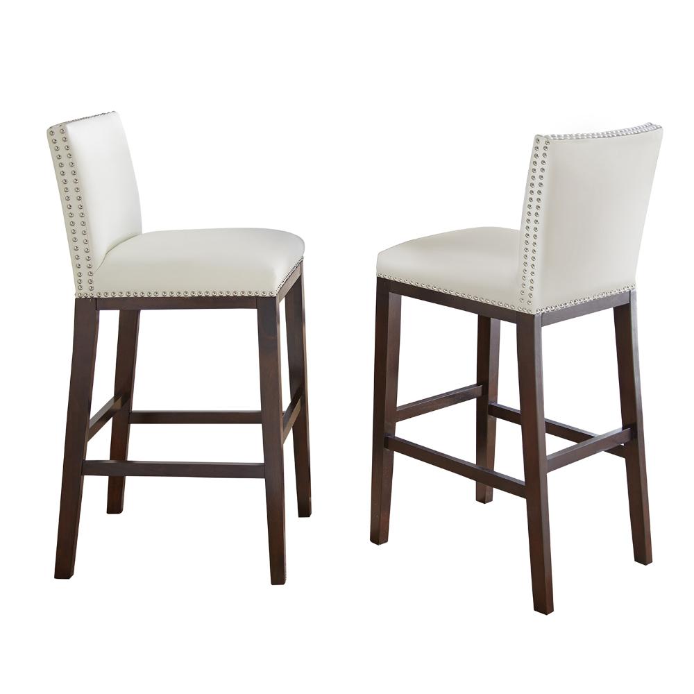 Steve Silver Company Tiffany Counter Height White Chairs (Set of 2