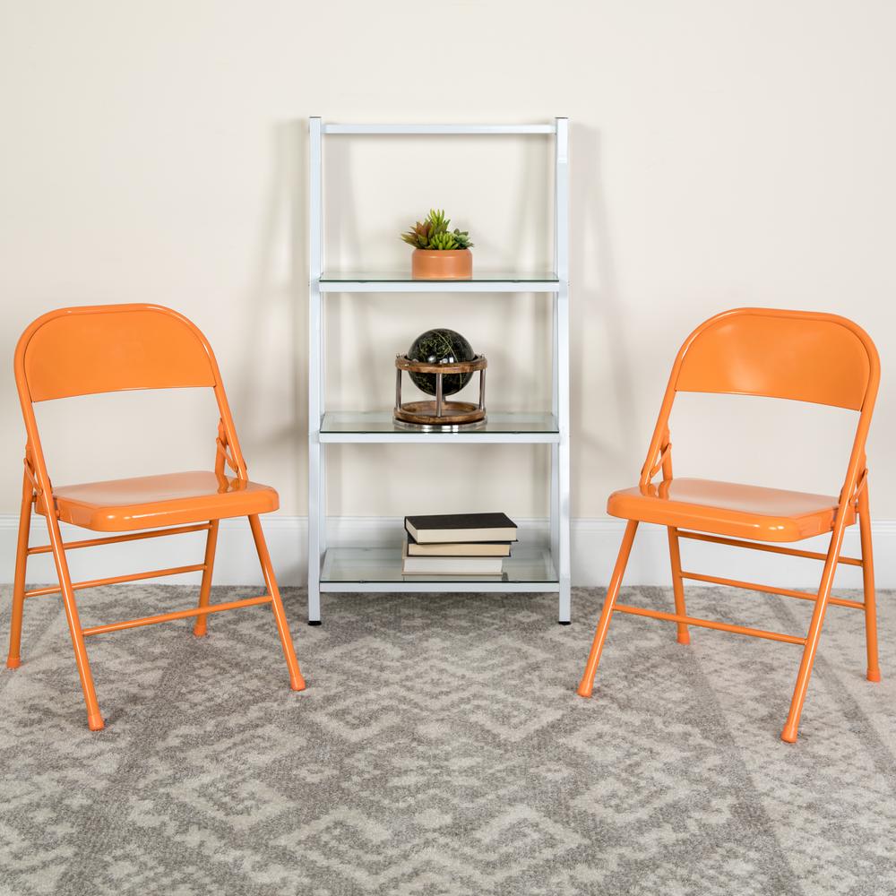Flash Furniture Hercules Colorburst Series Orange Marmalade Triple Orange Marmalade Triple