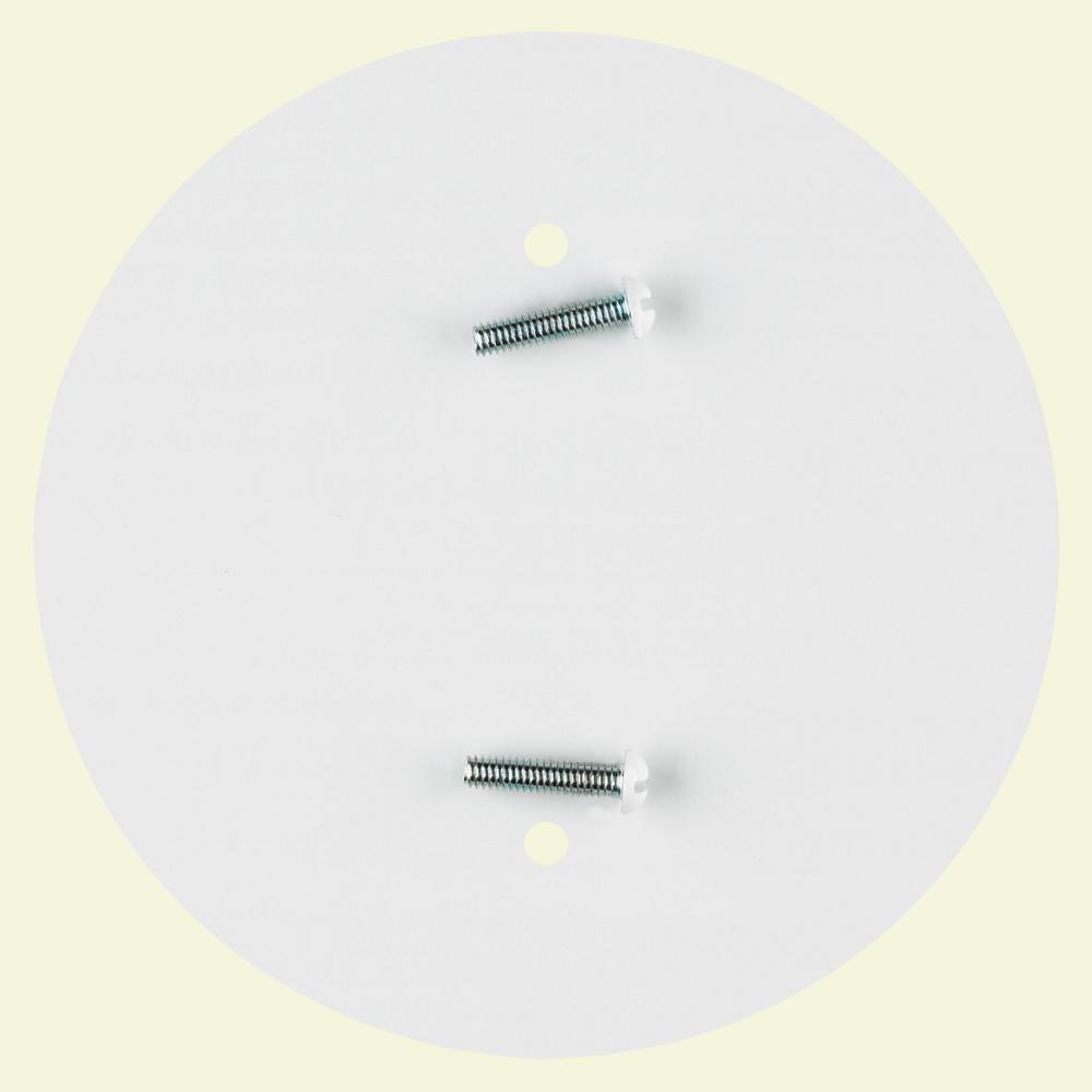 Commercial Electric 4 3 4 In White Ceiling Outlet Concealer 81715