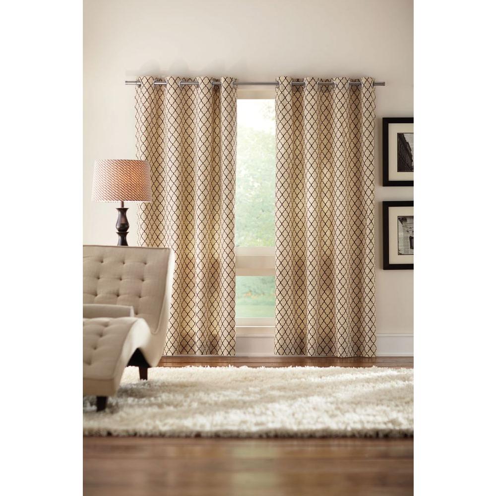 Home Decorators Collection SemiOpaque Natural Cotton Duck Grommet