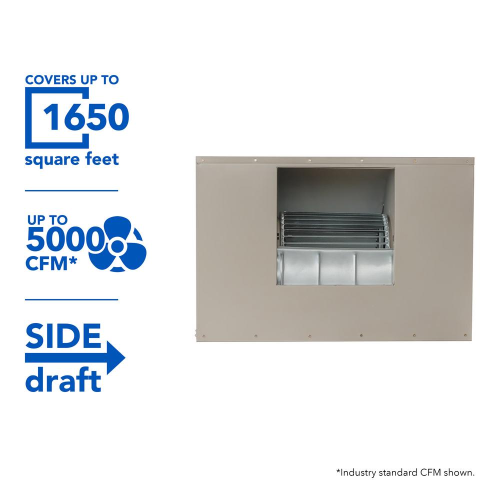 MasterCool 5000 CFM SideDraft Wall/Roof 8 in. Media Evaporative Cooler