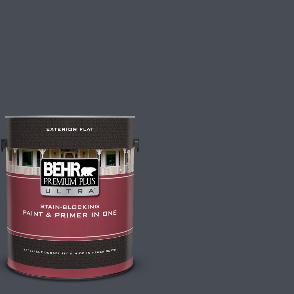 BEHR Premium Plus Ultra 1 gal. UL26023 Poppy Seed Flat Exterior Paint