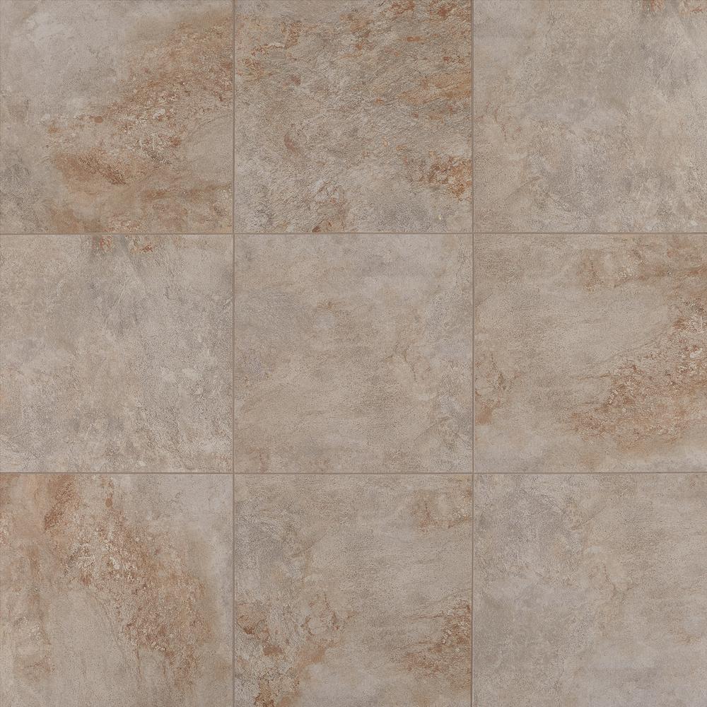 18x18 Weathered Slate Ceramic Tile The Home Depot