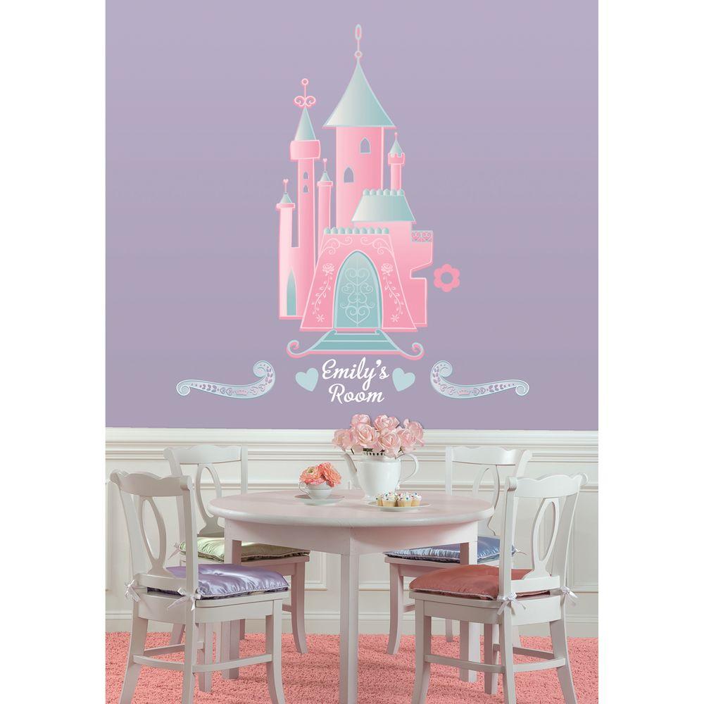 Roommates Disney Princess Castle L And Stick Giant Wall Decor Roommates Disney Princess Castle L And Stick Giant Wall Decor With Personalization