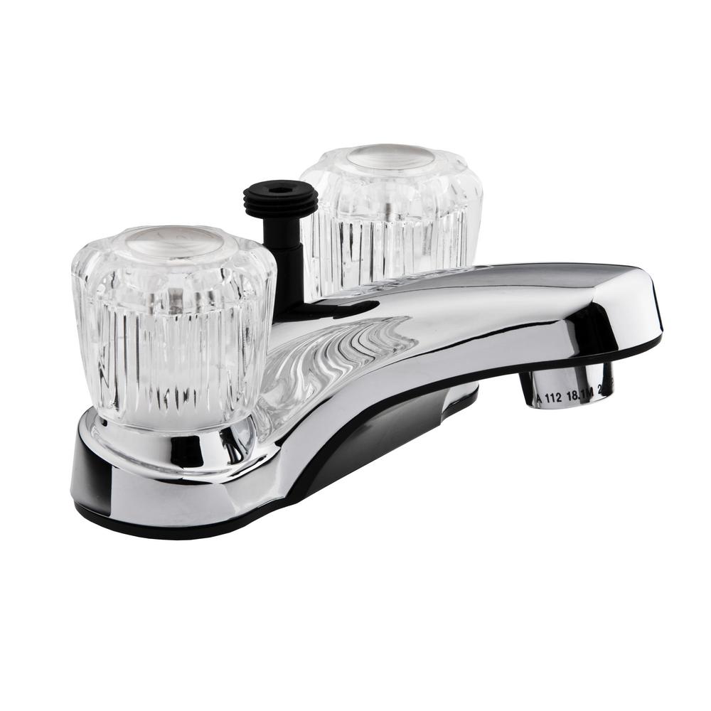 Dura Faucet 4 In Centerset 2 Handle Rv Bathroom With Dura Faucet 4 In Centerset 2 Handle Rv Bathroom With Diverter Chrome