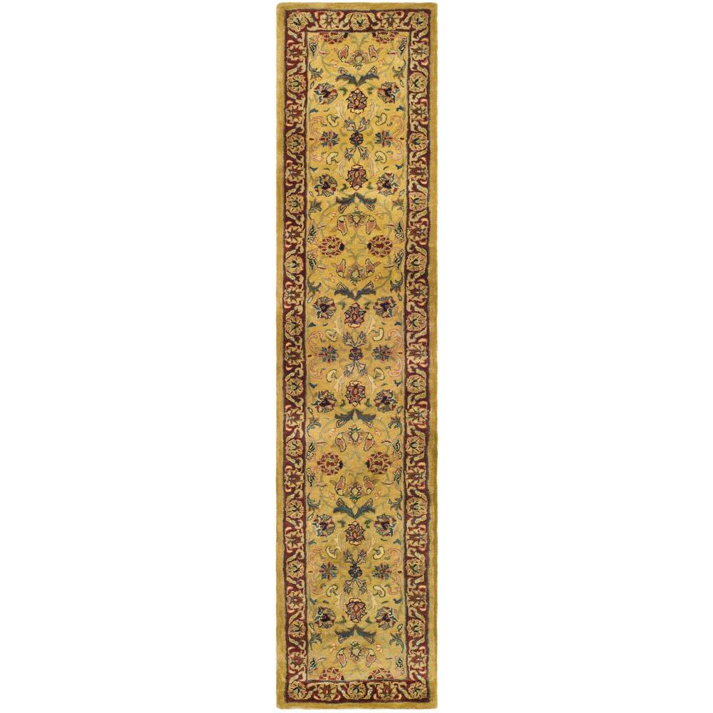 Safavieh Classic Gold/Red 2 ft. x 10 ft. Runner RugCL398A210 The Home Depot