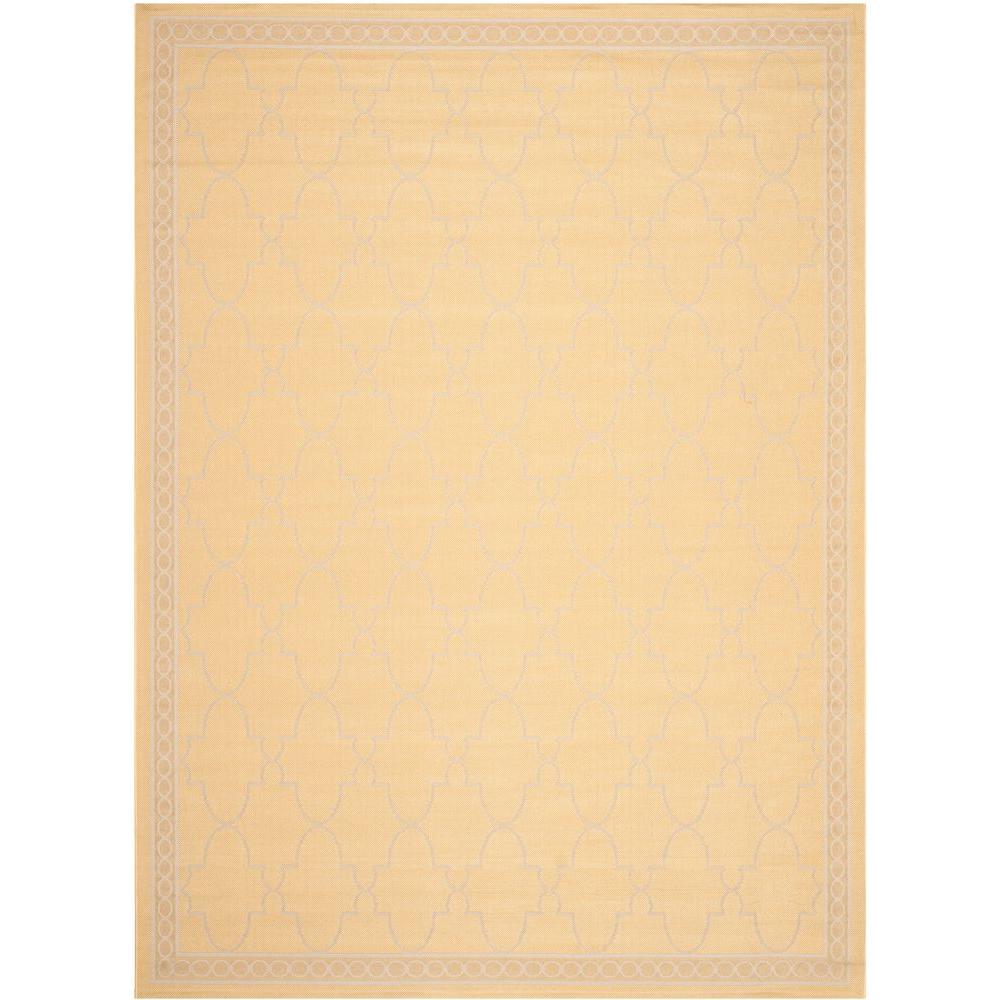 Safavieh Courtyard Yellow/Beige 8 ft. x 11 ft. Indoor/Outdoor Area Rug