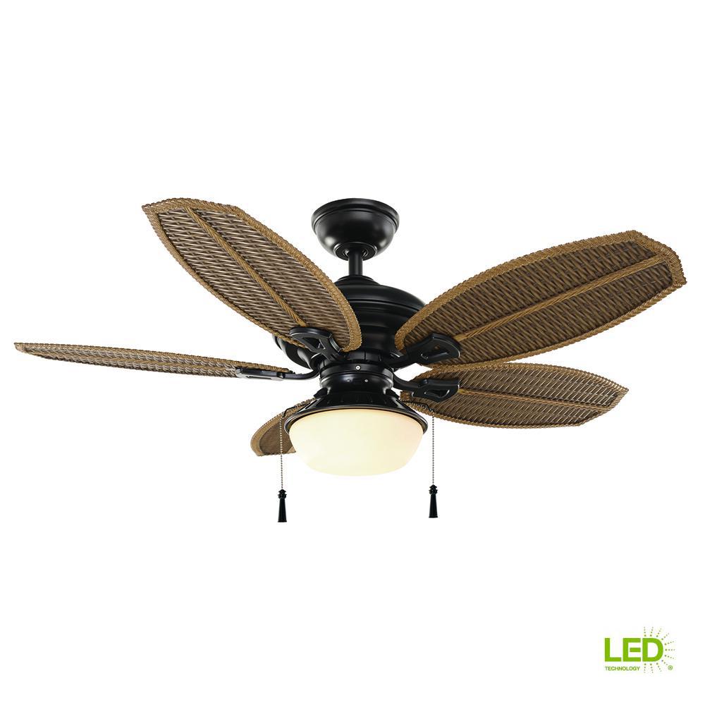 Coastal Residential Brown Ceiling Fans Lighting