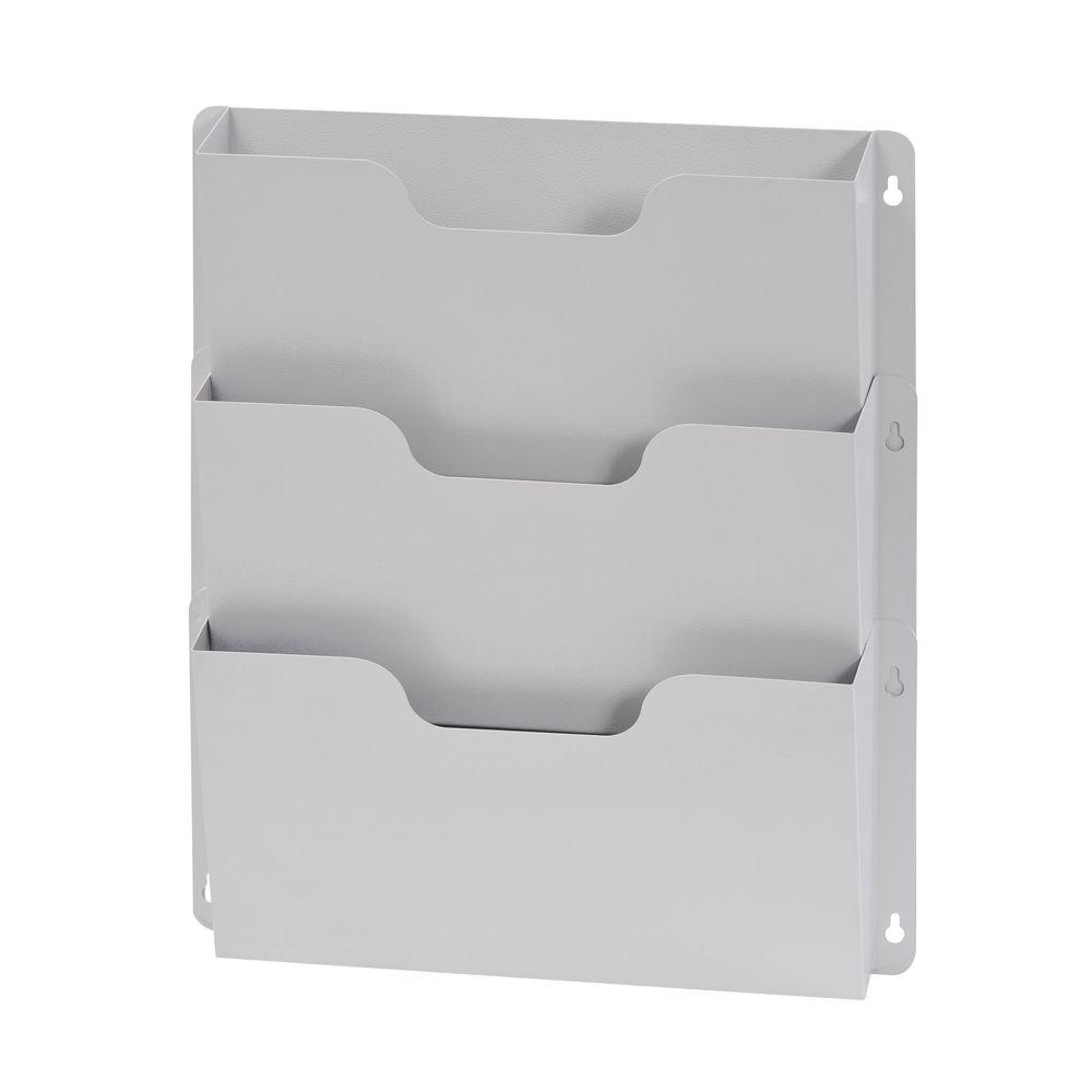 Buddy Products Triple Wall Pocket File 5210 32 The Home Depot - Wall File Pockets Metal Buddy Products Triple Wall Pocket File 5210 32 The Home Depot - Wall File Pockets Metal