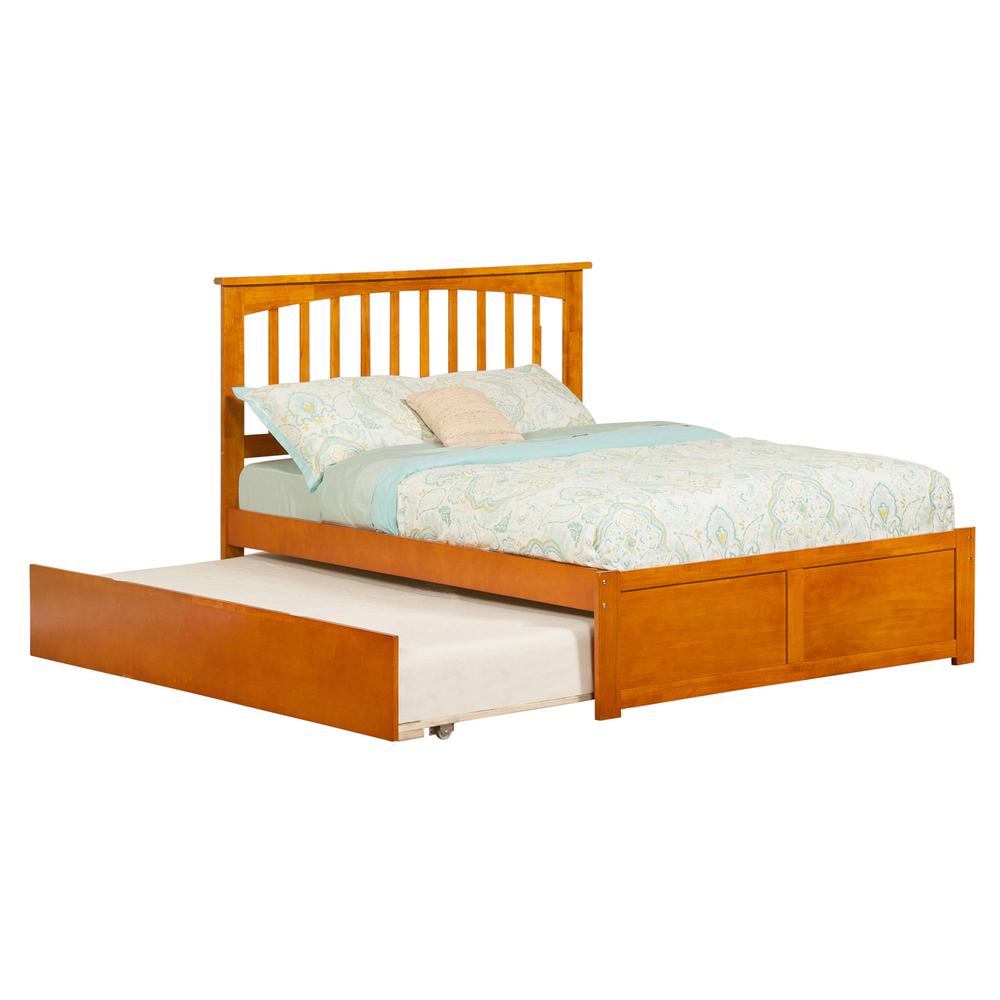 Atlantic Furniture Concord White Twin Platform Bed with Flat Panel Foot