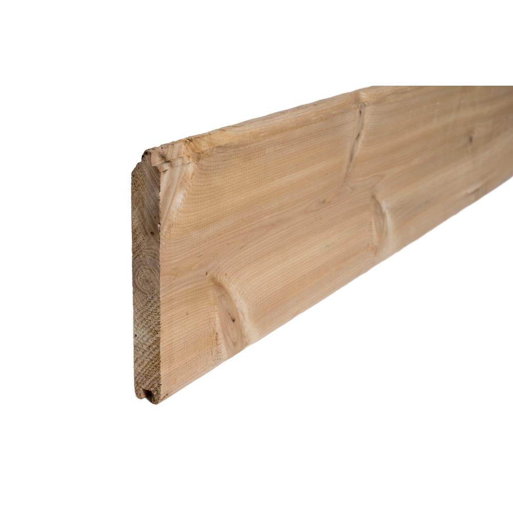 1 In X 6 8 Ft Tongue And Groove Pattern Cedar Board 784525 X 8 Ft Tongue And Groove Pattern Cedar