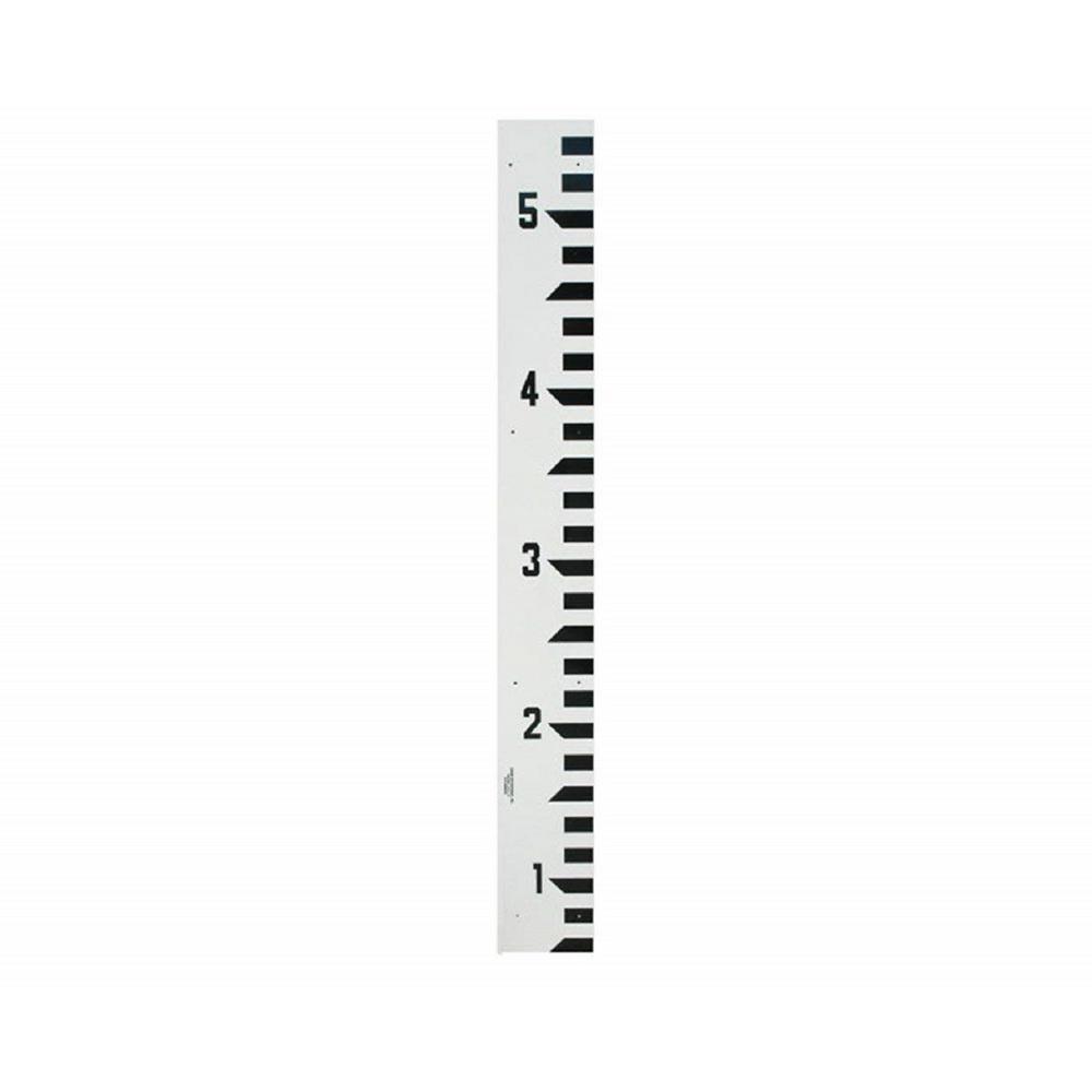AdirPro 5 ft. Stream Gauge 10ths/feet Measuring 0.5 ft. to 5.5 ft.