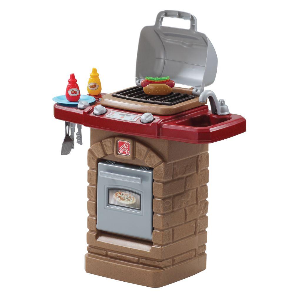 Fixin Fun Outdoor Grill Playset 831700 The Home Depot Fixin Fun Outdoor Grill Playset